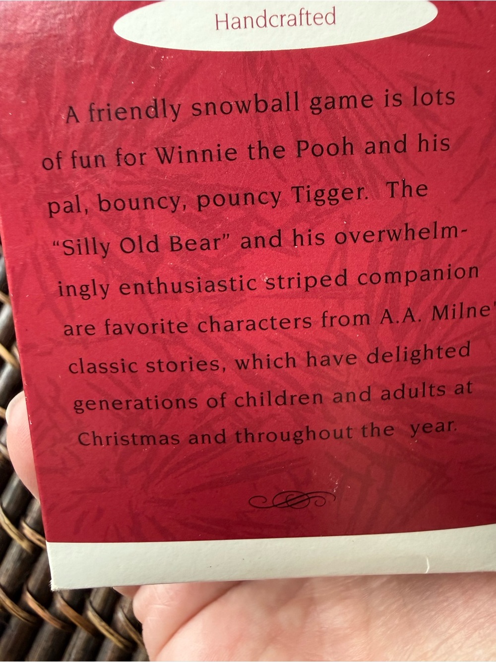 1994 Vintage Disney Winnie the Pooh & Tigger Hallmark Collectible Ornament - Picture 6 of 9